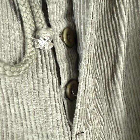 NWT We The Free People Modern Love Pull On Cord Jeans Green High Rise - Picture 10 of 16